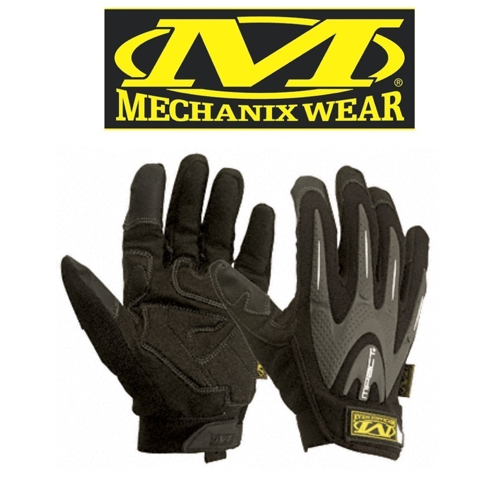 Mechanix Wear M-Pact Gloves Black/Grey Size Large/10